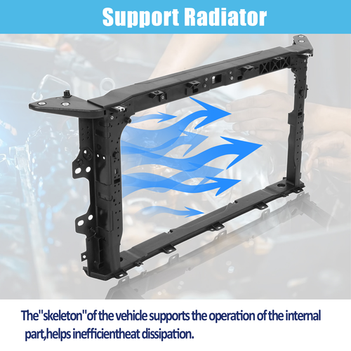 64101F3500 Black Front Radiator Support Core Frame for Hyundai Elantra 2019-2020