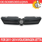 Front Bumper Gray Grille W/Chrome Trim for 2011-2014 for VW for Volkswagen Jetta