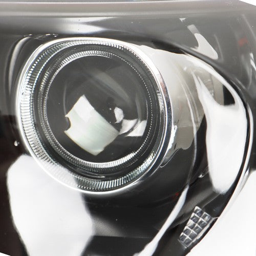 For Honda Accord 2013-2015 LH+RH Headlights Headlamps Clear Lens Halogen Black