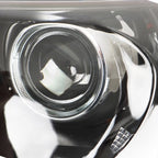 For Honda Accord 2013-2015 LH+RH Headlights Headlamps Clear Lens Halogen Black