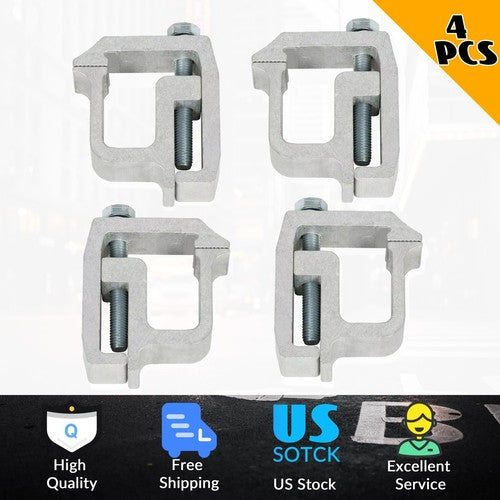 Truck Cap Topper Camper Shell Mounting Clamps Heavy Duty Aluminum 4 PCS