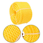 Orange Yellow 1/2in 100ft 3 Stranded Braided Rope for Boats, Dock, Marine Rope