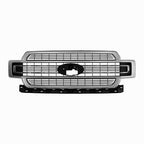 Ingot Silver Front Bumper Grille Grill for 2018-2020 for Ford F-150 Limited