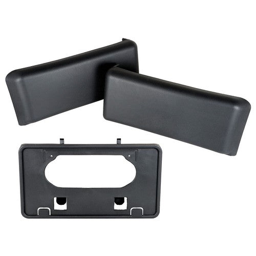 For 2009-2014 Ford F-150 License Plate Frame Bracket & Bumper Guards Pads Front