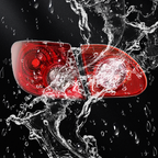 Outer Inner Tail Lights Driver Side for 2003-2008 for Toyota Corolla Clear Lens