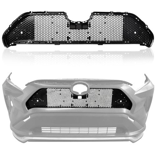 1PC Front Bumper Grille Grill Body Kit for Toyota RAV4 2019 2020-2024 W/Radar