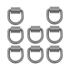 {8 Pack} 5/8" Heavy Duty Weld-On Forged D Ring Fracture Strength 18000 LBS