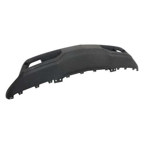 For 2019-2021 Chevrolet Silverado 1500 Black Plastic Front Bumper W/O Vents