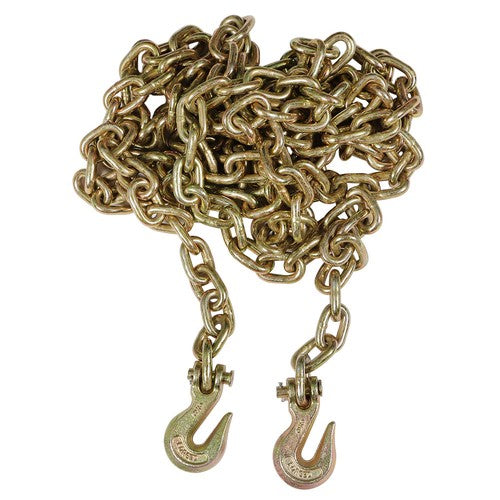 3/8" 20' G70 Tow Chain Tie Down Binder With Grade 70 Hooks New