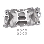 For Chevrolet 350 Small Block 22026 Aluminum Dual Plane Air Gap Intake Manifold