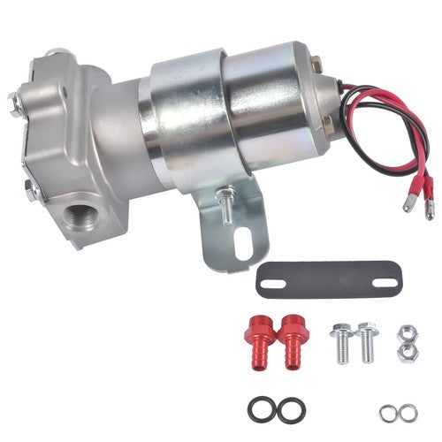 Universal High Volume Ford Chevy Mopar Electric Fuel Pump 97GPH Chrome F53001C