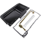 Rear Engine Oil Pan w/ Gasket For GM LS LS1 LS2 LS3 LS6 7 Quarts Black Aluminum