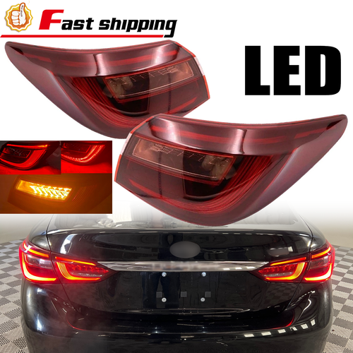 2PCS LED Outer Tail Light Rear Brake Lamp for 2018-2021 for Infiniti Q50 Pair