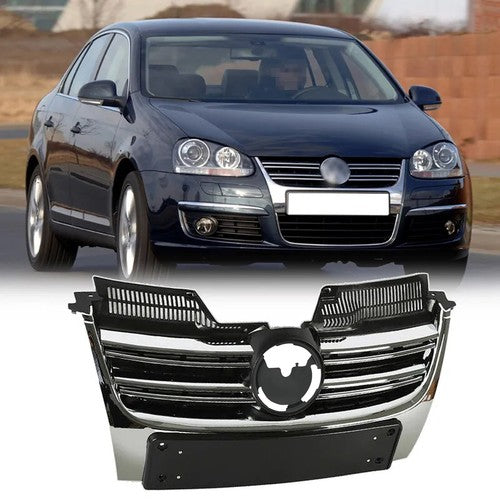Front Upper Chrome Grille for 2005-2010 for VW for Volkswagen Jetta MK5 Sedan