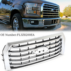FL3Z-8200-EA Chrome Front Upper Bumper Grille for Ford F-150 2015-2017