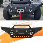 For Toyota Tacoma 2005-15 Front Bumper Steel with Winch Plate LED Lights Skid Plate