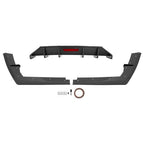 For Hyundai Elantra 21-23 Rear Bumper Diffuser Lip W/ Led Light Carbon Look