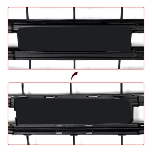 23254463 Front Bumper Grille Gloss Black for GMC Sierra 1500 2014 2015 SLT Style