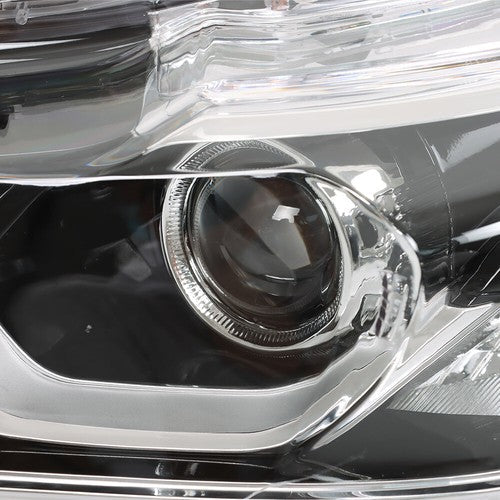 Halogen W/LED DRL Headlights For 16-17 Honda Accord Chrome Driver+Passenger Pair