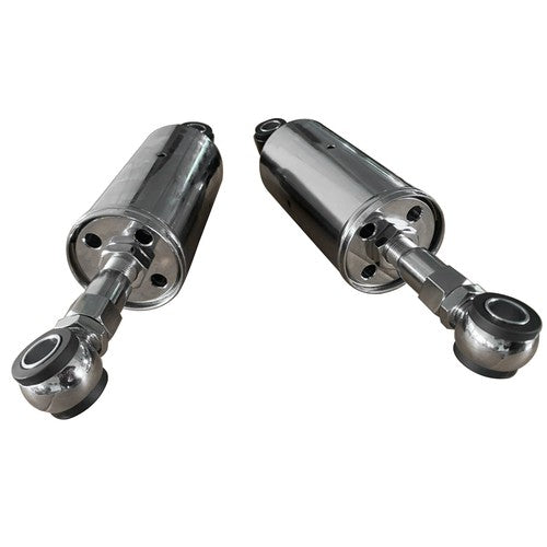 Pair Rear Shock Absorbers For Harley Softail Models 1989-1999 Adjustable Silver
