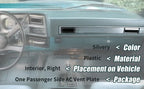 Dash AC Vent Plate For Chevy Silverado Pickup/Blazer Suburban/GMC Jimmy 1981-91