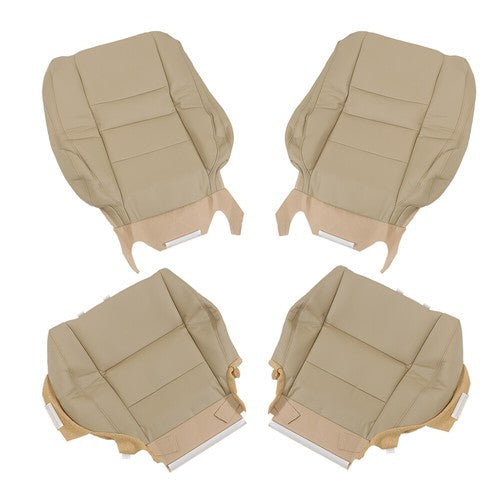 New Driver Passenger Side Leather Seat Cover 4Pcs Tan For Honda Accord 2008-2012