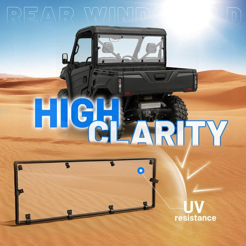 Clear Rear Windshield Back Window for CFMOTO UFORCE 1000 2019-25 1000XL 2022-25