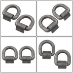2 Pack 1" Weld On Forged D Ring with Welding Clip 47,000 LBS Fracture Strength
