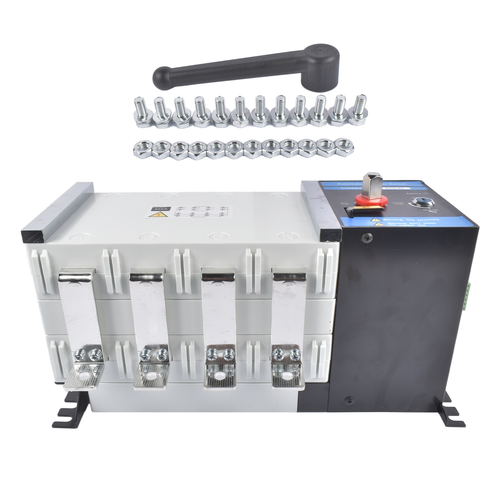 Industrial Automatic Transfer Switch 4P 400A 110V or 220V Plastic Copper Steel