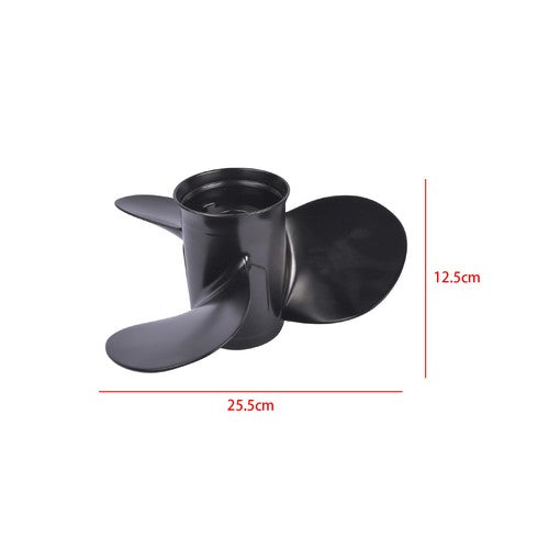 Outboard Propeller 11.1"x13" Fits Tohatsu Nissan Engine 35-50HP 13 Tooth Black