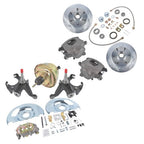 For 63-66 Chevrolet C10 Chevy Truck Front Disc Brake Conversion 6 Lug Stock/Drop