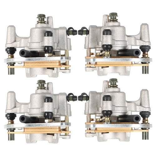 Front & Rear Brake Calipers w/Pads For Yamaha YFM700F/P Grizzly 700 07-20 NEW