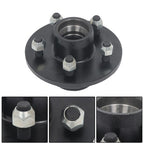 Idler Hub Round Spindle Kit Trailer Hub Kit With Bearing Kit For 5 Lug × 4.5"