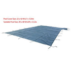 Inground Pool Cover Safety Fits Rectangle Swimming Pool Mesh Solid Pool Cover