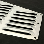 2Pcs Silver Hood Louver Alum Vent Panels Kit for Jeep XJ Cherokee 1984 2001