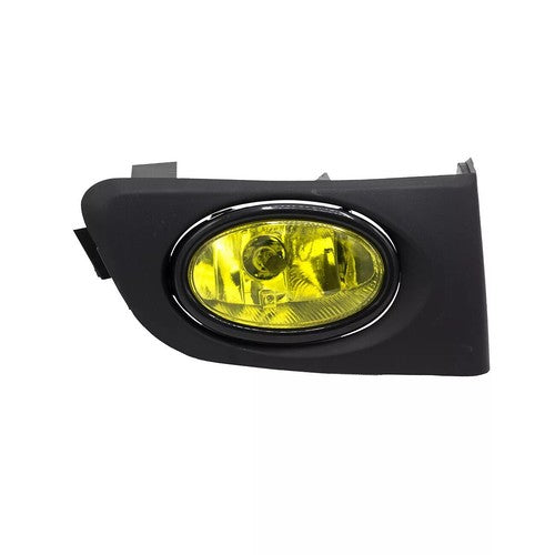 Front Mesh Grille Yellow Lens Fog Lights for 2001-2003 for Honda Civic Sedan