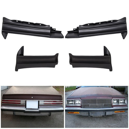 Full 4 Piece Bumper Filler Set for Buick National T-Type Regal 1981-1987
