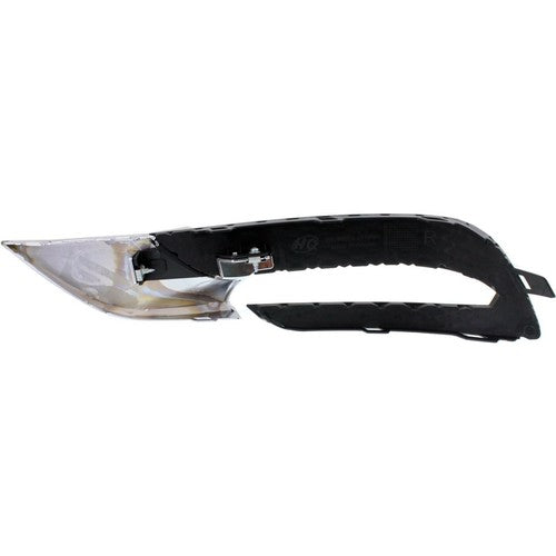 Fog Light Trim Set FIT 2013-2017 Buick Enclave Left & Right Black and Chrome 2Pc