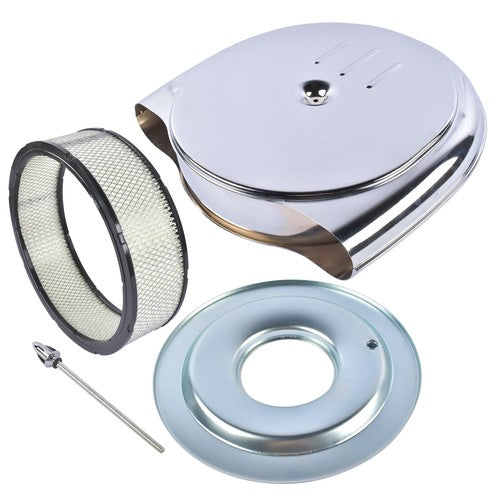 Round Air Cleaner Kit Fits for Cadillac Oldsmobile 1951-1956 Chrome Plated Steel
