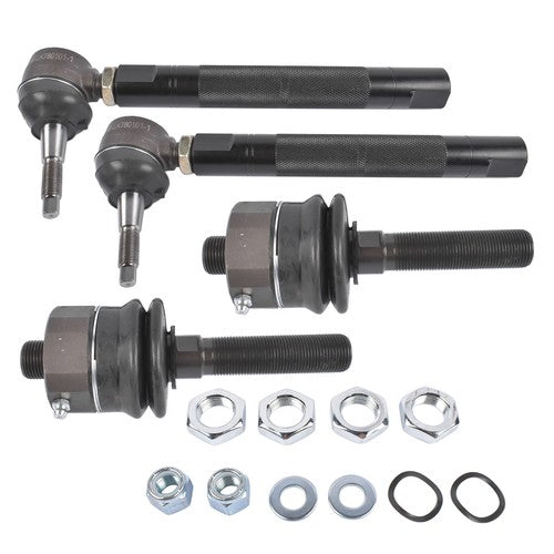 0-6" Heavy Duty Tie Rod Ends Kits for Chevy Silverado Sierra 2500HD 3500HD Black