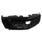 Front Bumper Black Upper Grille Lower Grill 2PCS for 2013-2017 for Cadillac XTS