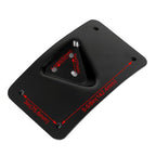 Curved Laydown License Plate Mount Bracket For Harley Sportster Dyna Softail