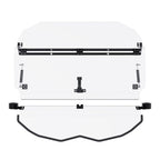 2-In-1 Flip Front Clear Windshield with Hardware for Can-Am Maverick X3 2017-2025