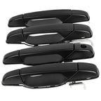 Set of 4 Black Door Handle for Chevy GMC Tahoe Yukon Sierra 2007 14
