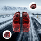 2pcs New Left+Right Red Rear Tail Brake Light Lamp Fit For Toyota Tacoma 08-15
