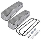 3-11/16" Tall Finned Aluminum Valve Covers Fits Chevy Big Block 396 402 427 454