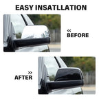 Gloss Black Side Mirror Cover Cap Replacement for Toyota Tundra Sequoia 07 19 2X
