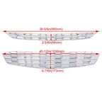 Chrome Snap On Grille Overlay Grill Covers Inserts for 2016 2018 Chevy Malibu