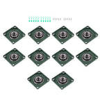 10 Pack UCF208-24 Pillow Block Bearing 1 1/2" Bore 4-Bolt Self-Alignment