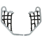 Silver Pair Of Nerf Bars With Black Nets Set for Honda TRX 700XX 2008 2009